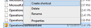 Create shortcut